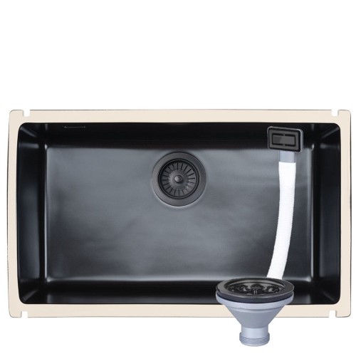 Lagos 700 U black + odplyw black manual