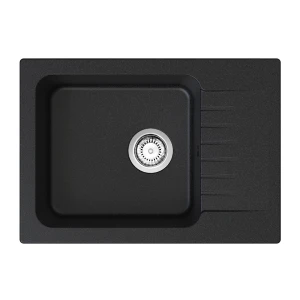 Cybina 62 zlewozmywak granitowy czarny metal