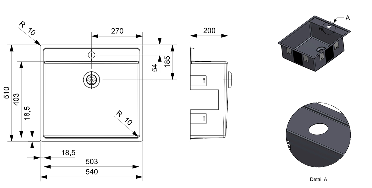 New York 50x40T apwing gun metal II 