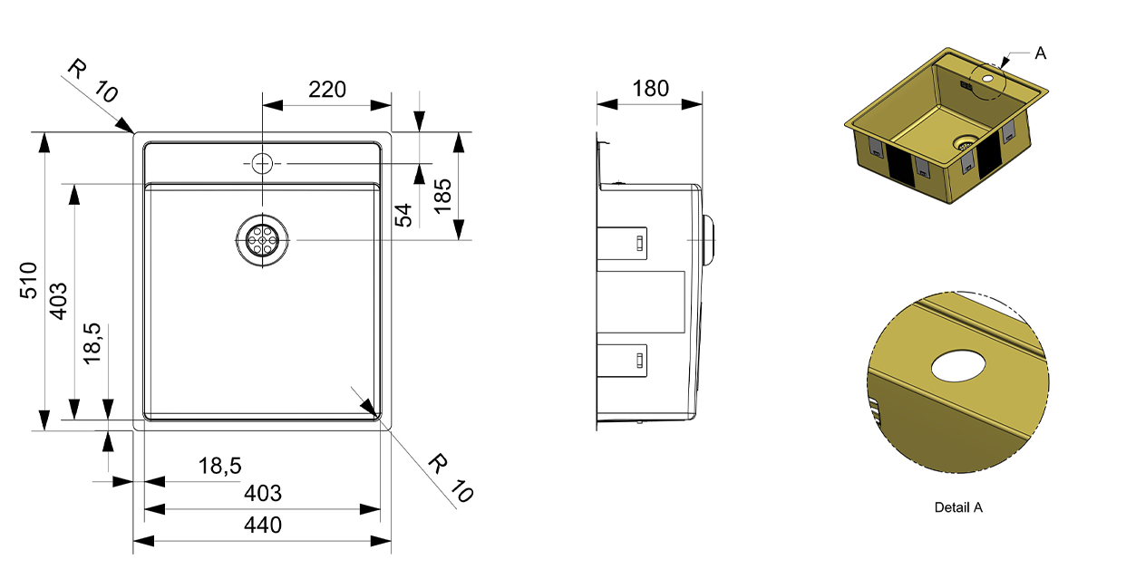 New York 40x40 Tapwing gold II